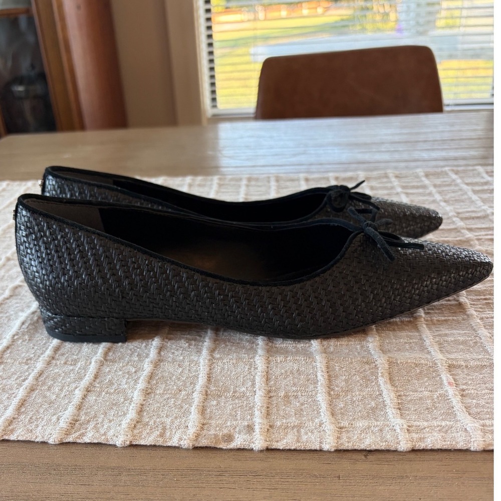 Sam Edelman black woven Esmira flats Size 8.5 - Picture 6 of 7